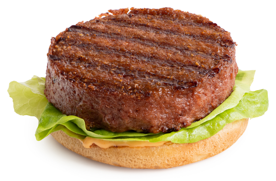 Plant-based burger made with functional native starches