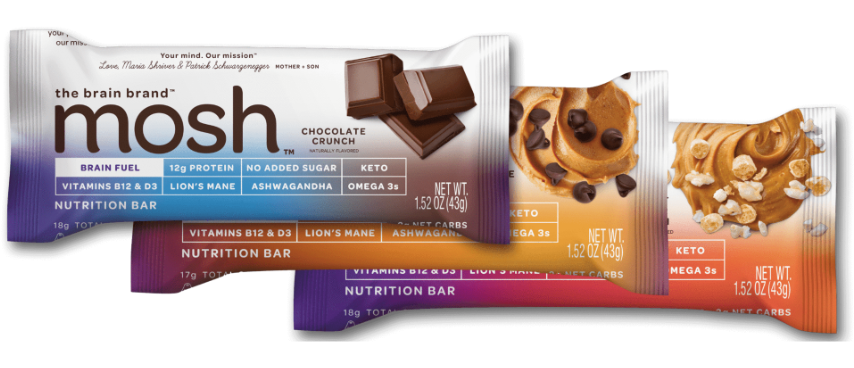 Variety of MOSH protein bars