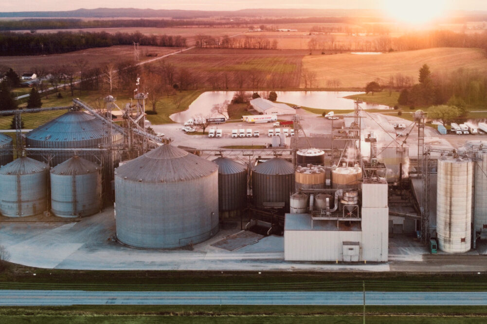 Rose Acre Farms soybean crushing facility in Seymour, IN