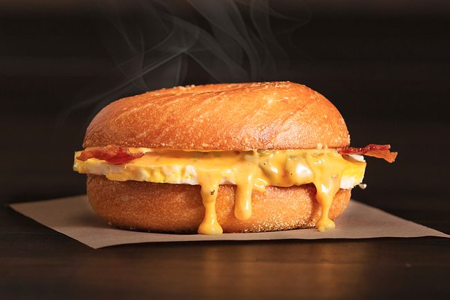 Einstein Bros. Bagels Bacon & Egg Queso Sandwich