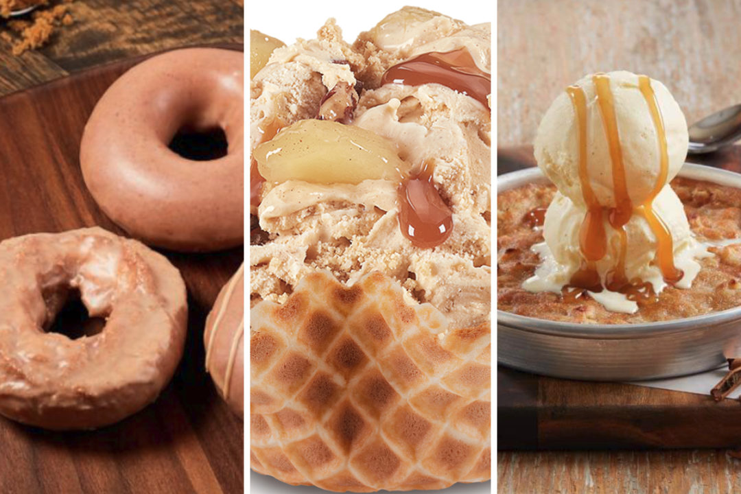 New fall menu items from Krispy Kreme, Cold Stone Creamery and BJ's Restaurants