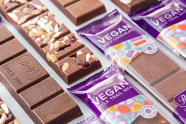 Purdys Chocolatier vegan chocolate bars