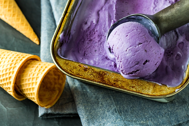 Ube ice cream