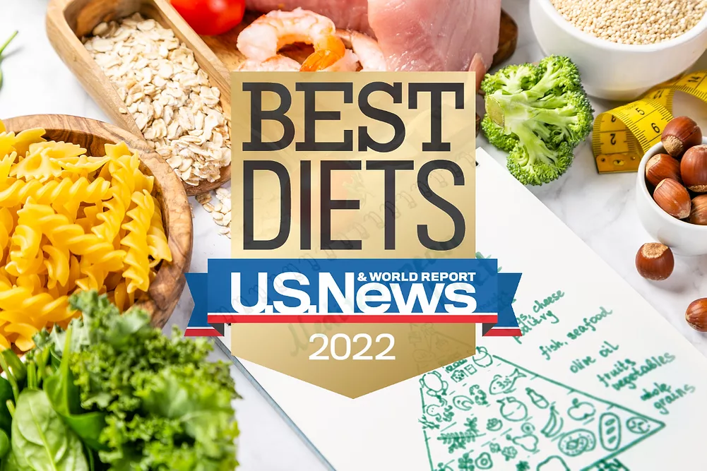 Mediterranean diet concept - meat, fish, fruits and vegetables