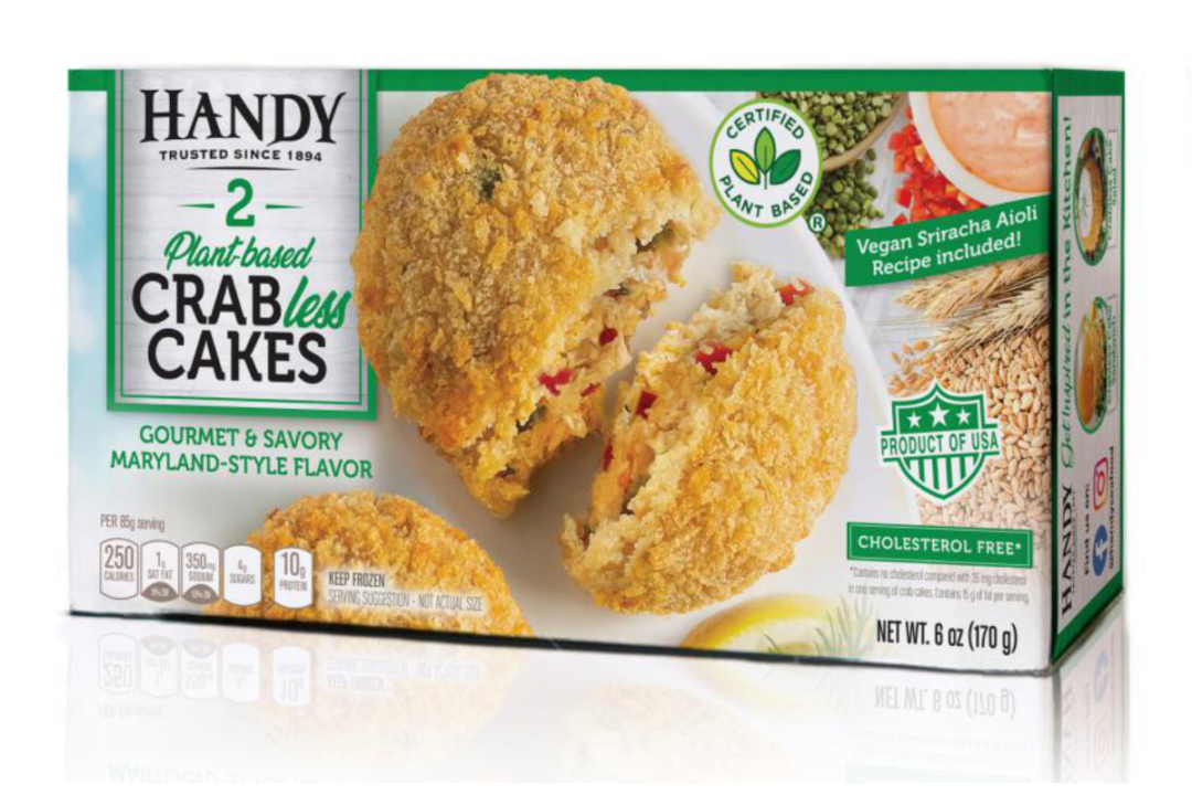 Plant-based Crabless Cakes from Handy Seafood