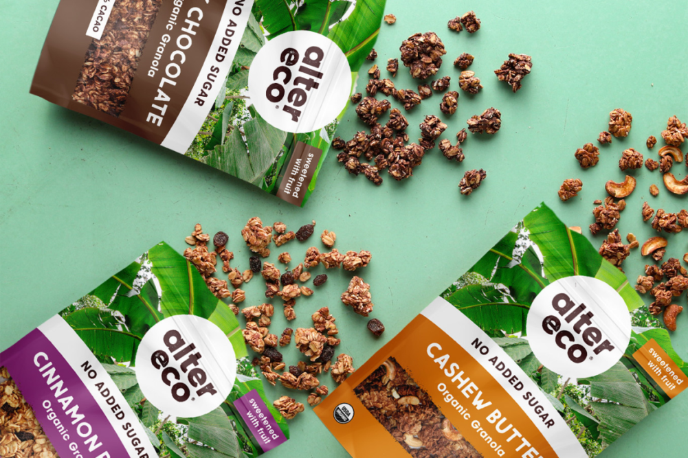 no-added-sugar organic granola from Alter Eco Foods