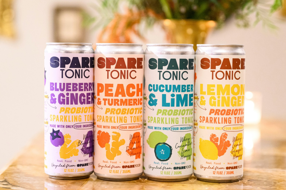 Spare Tonic beverages made with whey