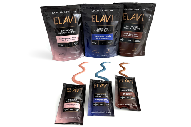 Elavi's new line of cashew butters