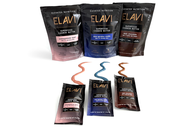 Elavi's new line of cashew butters