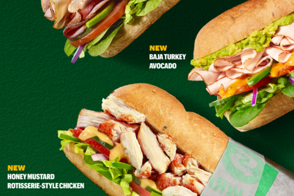 New sandwiches at Subway
