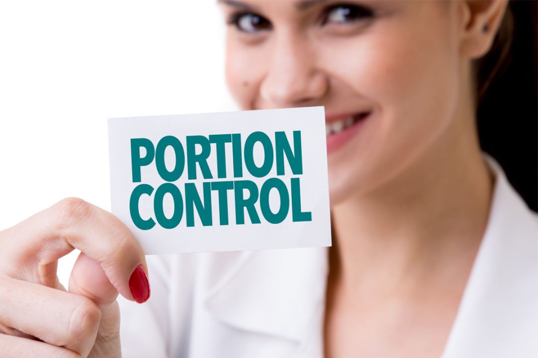 Portion control sign