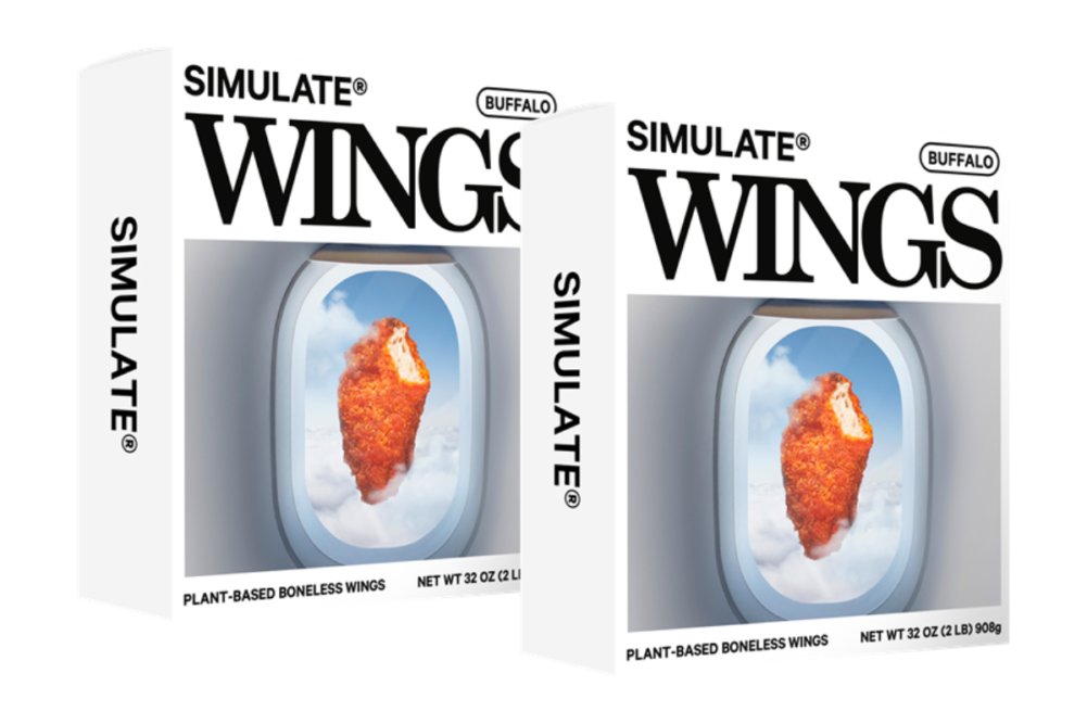Simulate Wings plant-based product