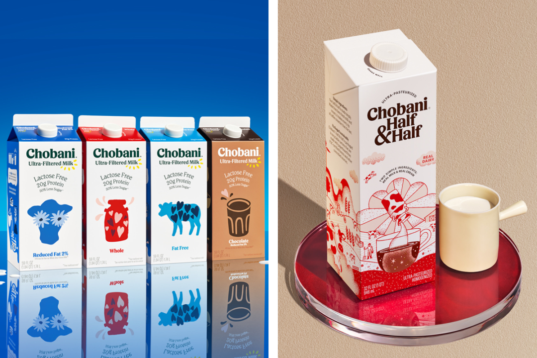 Chobani's new milk and half-and-half products