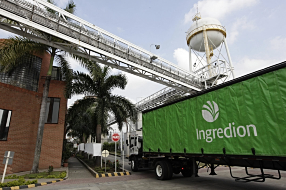 Ingredion truck at facility