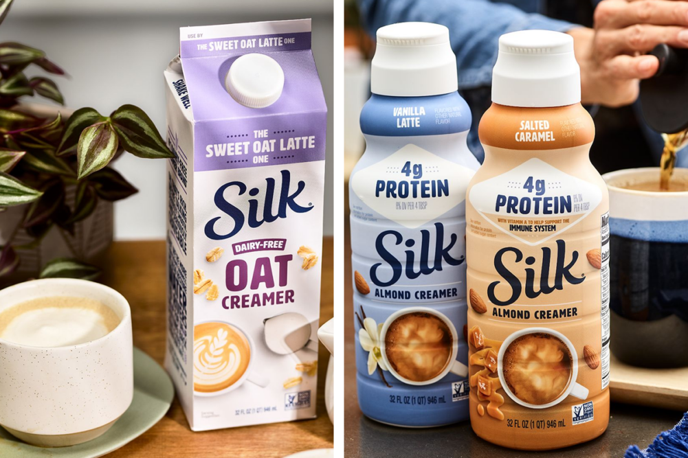 Silk expands with oat and almond coffee creamers