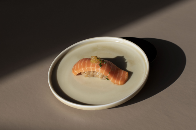Salmon sushi from Wildtype