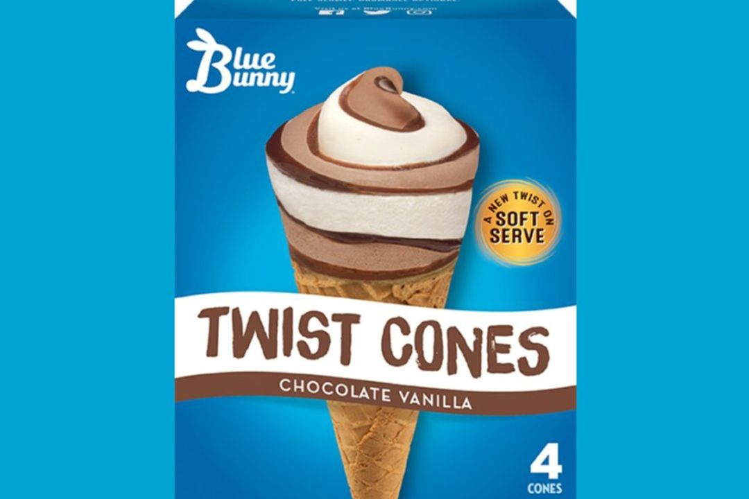 Blue Bunny Twist cones