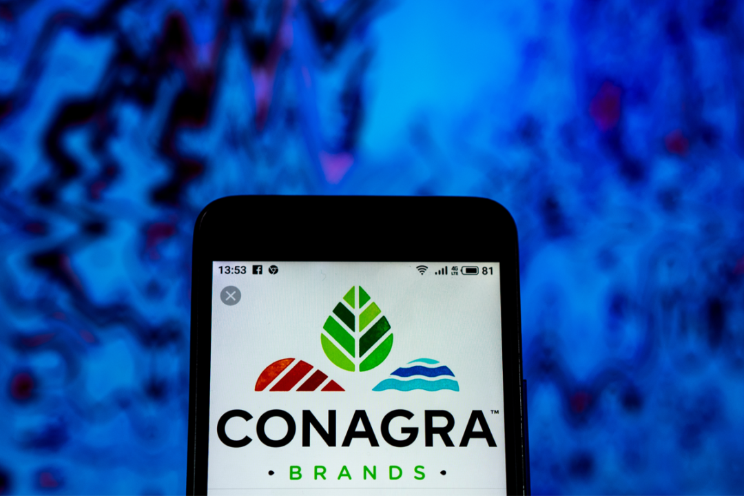 Conagra logo shown on a smartphone