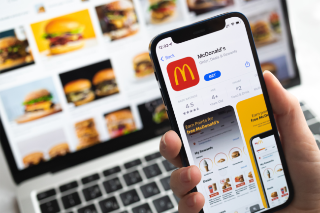 McDonald's App and website