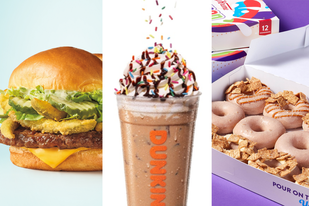 Menu Tracker: New items from Dunkin', Sonic Drive-In, and Papa Johns