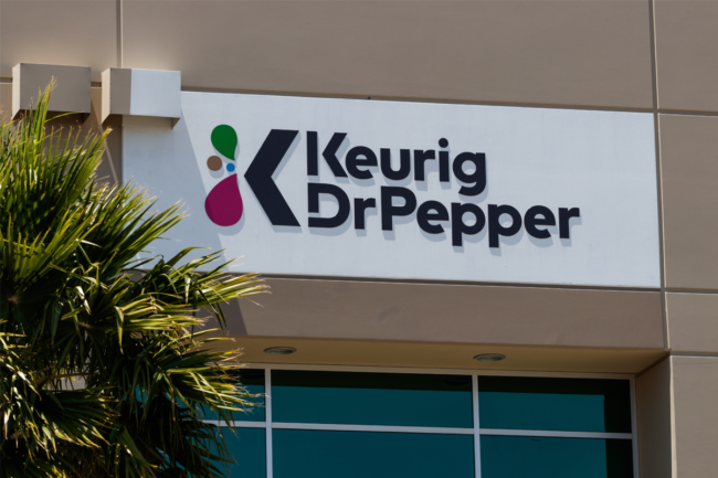 Keurig Dr Pepper sign on a building