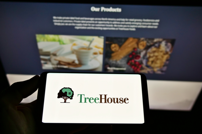 TreeHouse logo on a mobile device