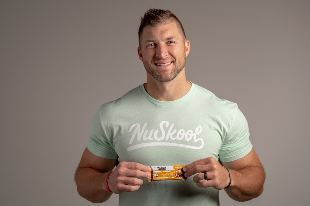 Tebow and NuSkool Snacks