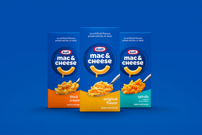 Kraft Mac updated packaging