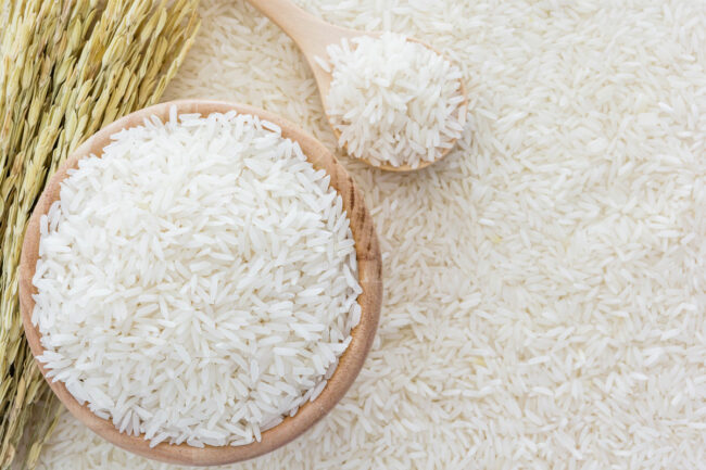 White rice, a refined grain