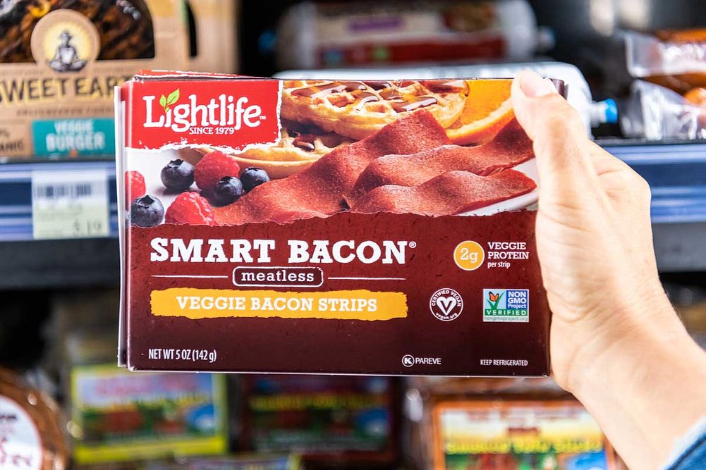 Smart Bacon plant-based bacon strips from Lightlife Foods