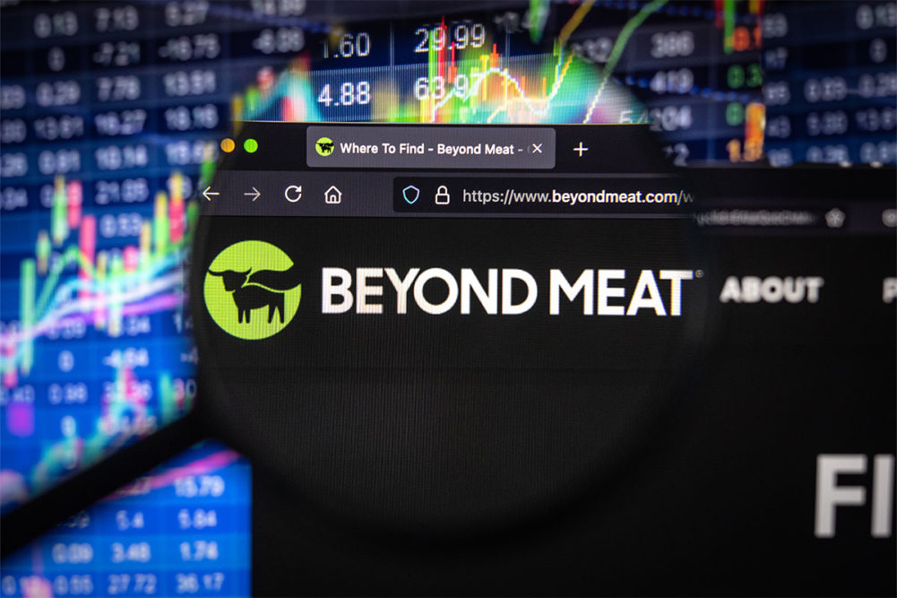 Beyond Meat on computer