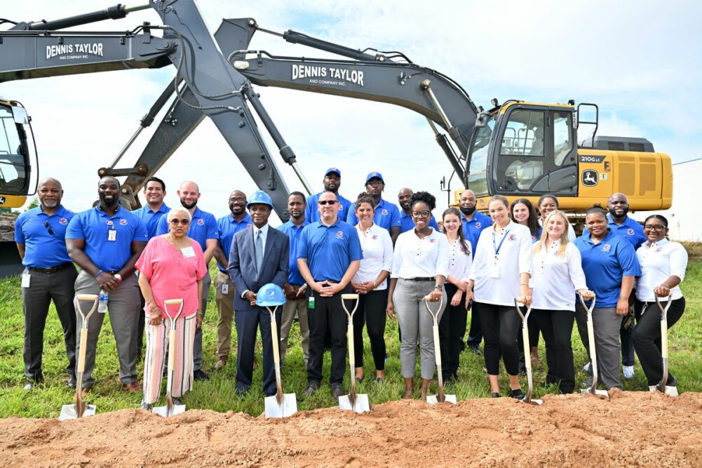 PepsiCo staff at the groundbreaking