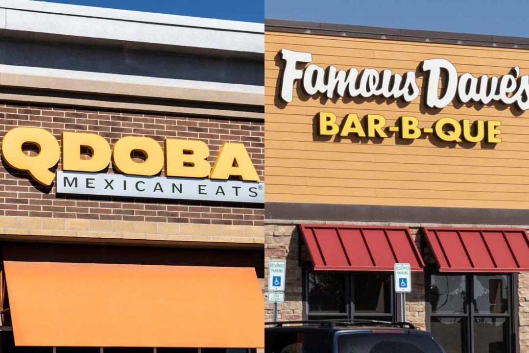 Qdoba and Famous Dave's BBQ