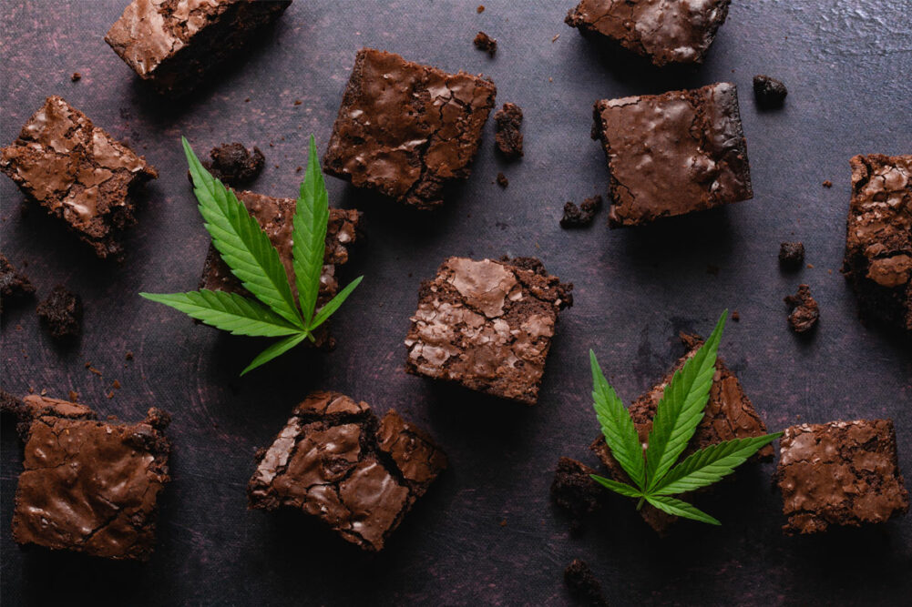 Brownies made with marajuana