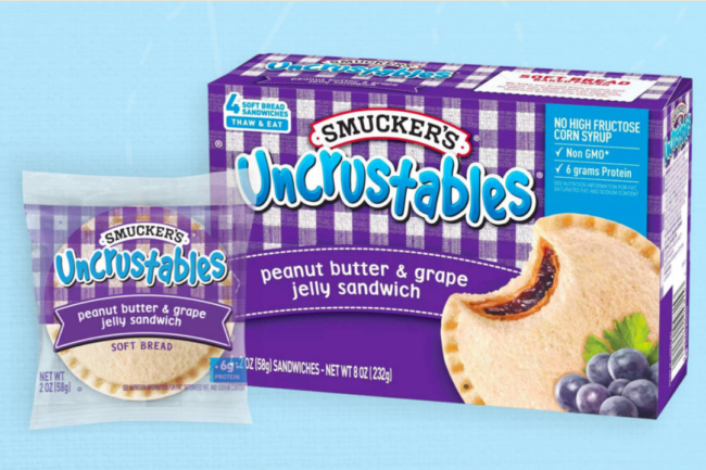 Uncrustables sandwiches