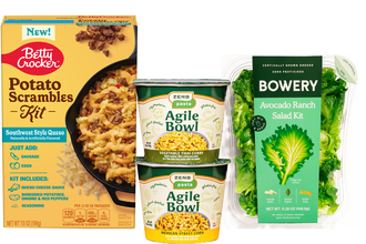 New meal solution products from General Mills, ZENB Pasta and Bowery