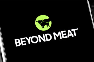 Beyond Meat logo on a phone