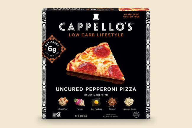 Cappello's low carb frozen pizza