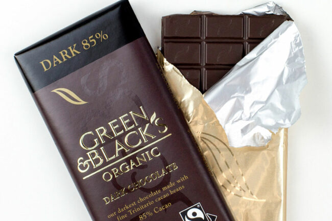 Mondelez green and black dark chocolate