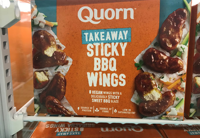Quorn BBQ plant-based chicken wings