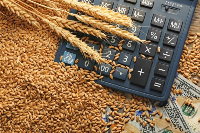 Grain on a calculator