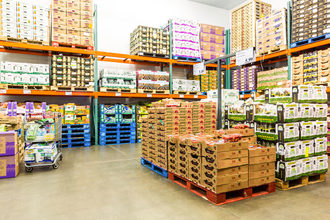 Food in a warehouse