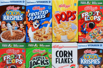 Kellogg's cereal boxes 