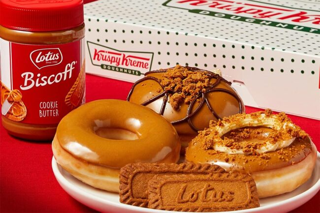 Krispy Kreme Biscoff donuts