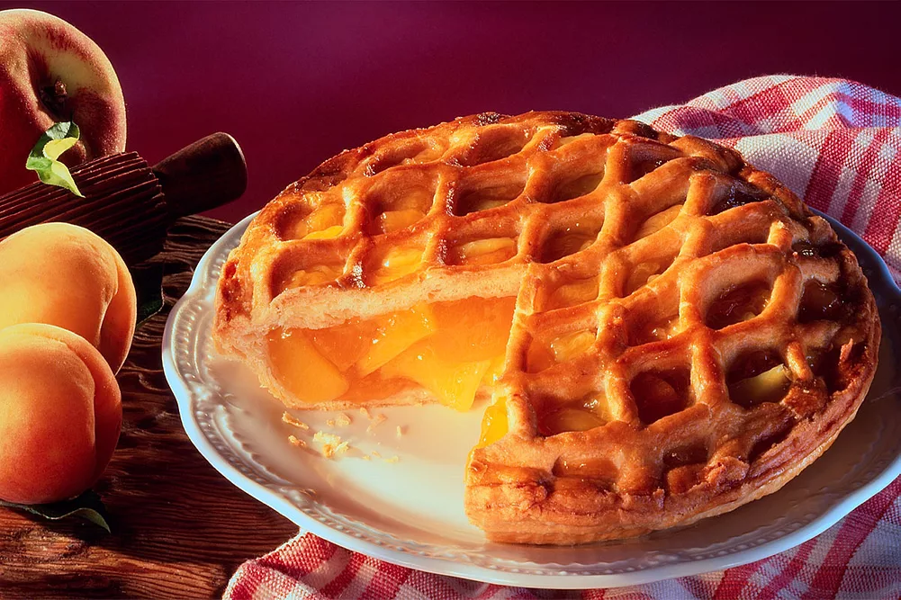 Peach and apricot pie