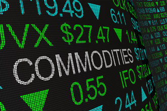 Commodities on a trading board