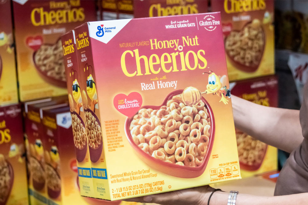 Honey Nut Cheerios box
