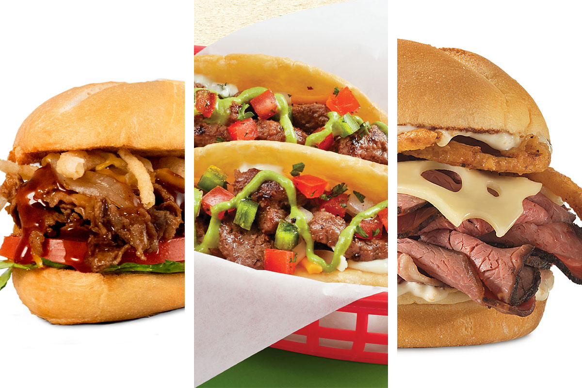 New menu items from Charleys Philly Steaks, Fuzzy's Taco Shop and Arby's