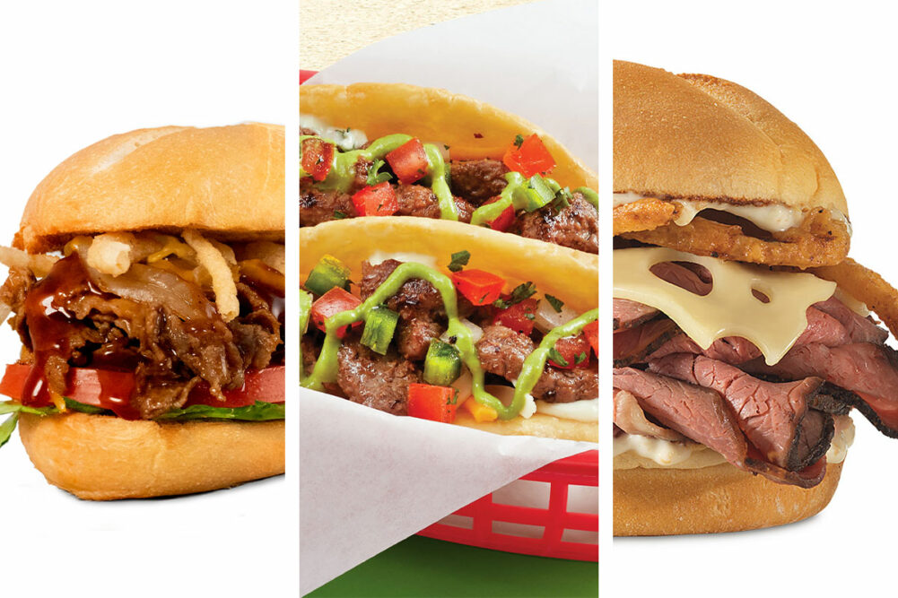 New menu items from Charleys Philly Steaks, Fuzzy's Taco Shop and Arby's