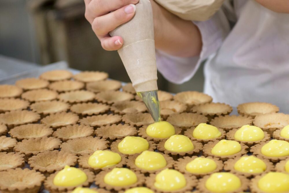 Person making baked goods